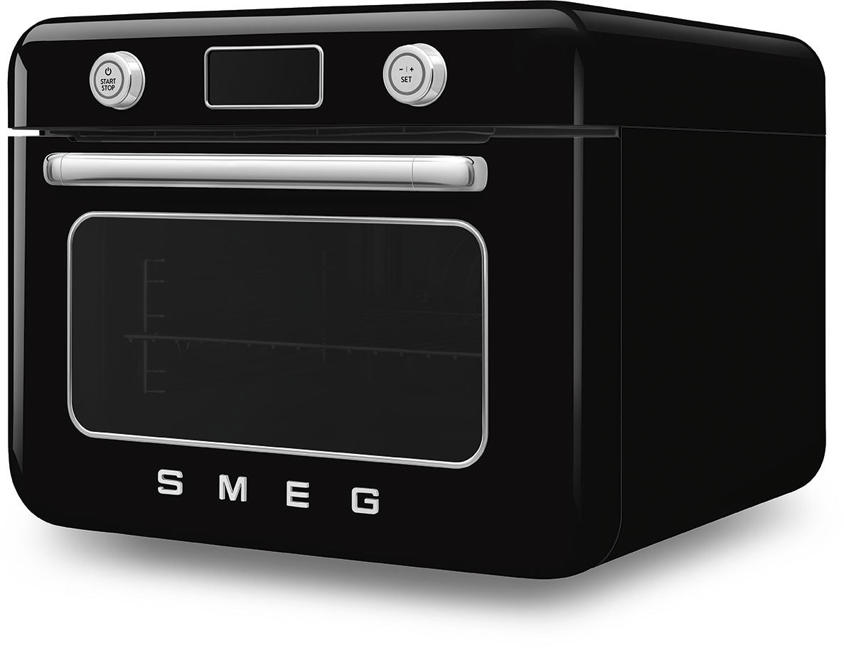 Smeg 50's Style Benchtop Combi Steam Oven Black COF01BLAU