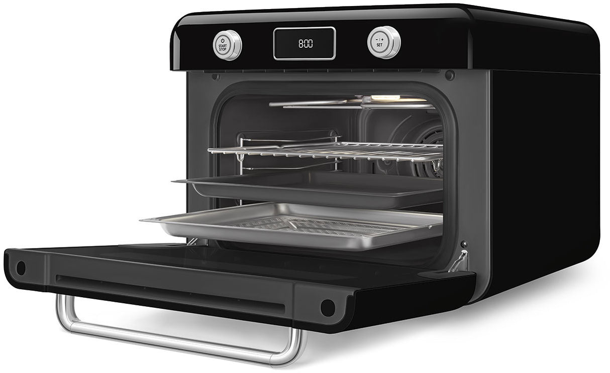 Smeg 50's Style Benchtop Combi Steam Oven Black COF01BLAU