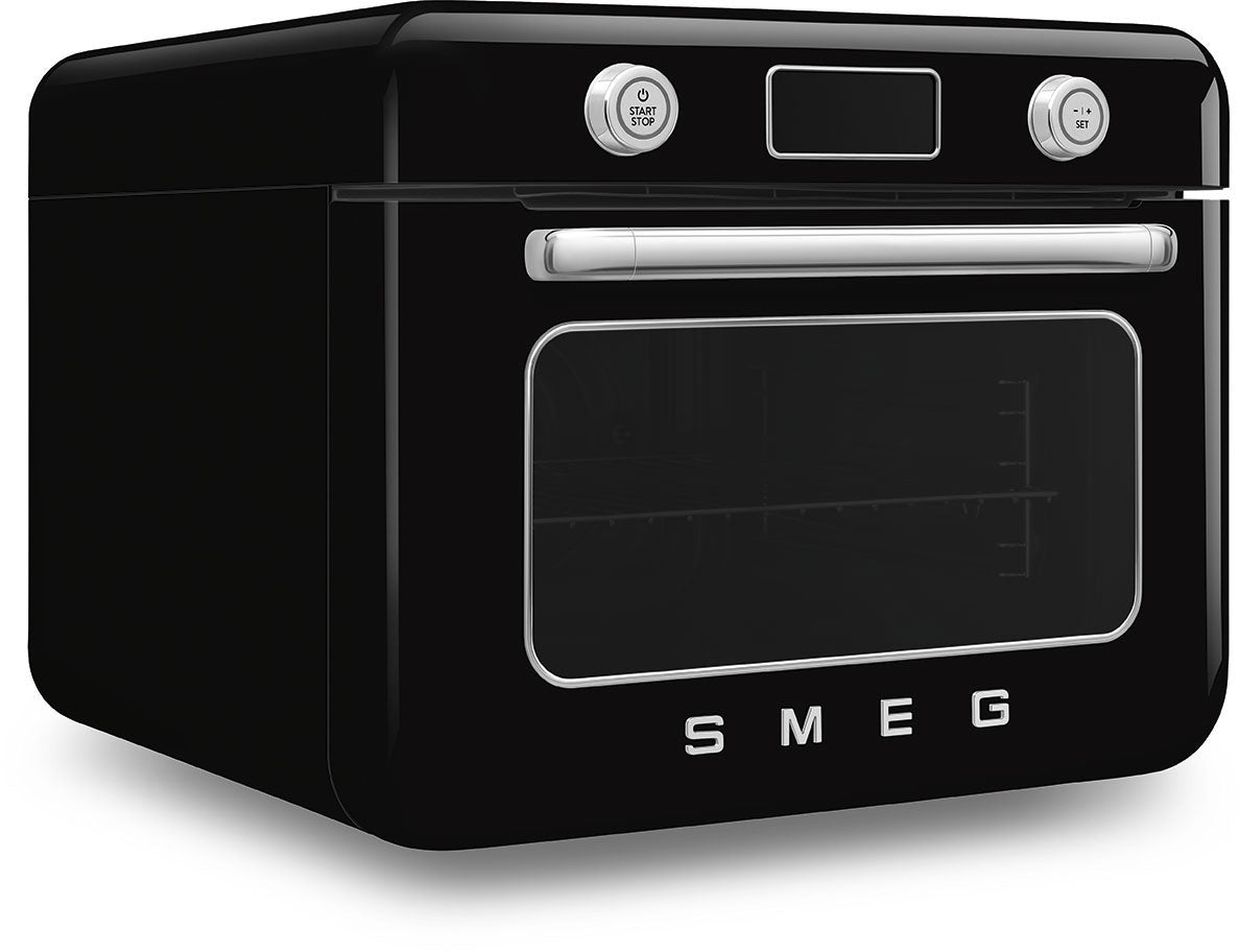 Smeg 50's Style Benchtop Combi Steam Oven Black COF01BLAU