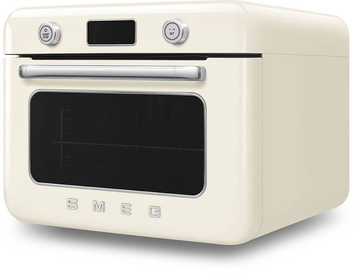 Smeg 50's Style Benchtop Combi Steam Oven Cream COF01CRAU
