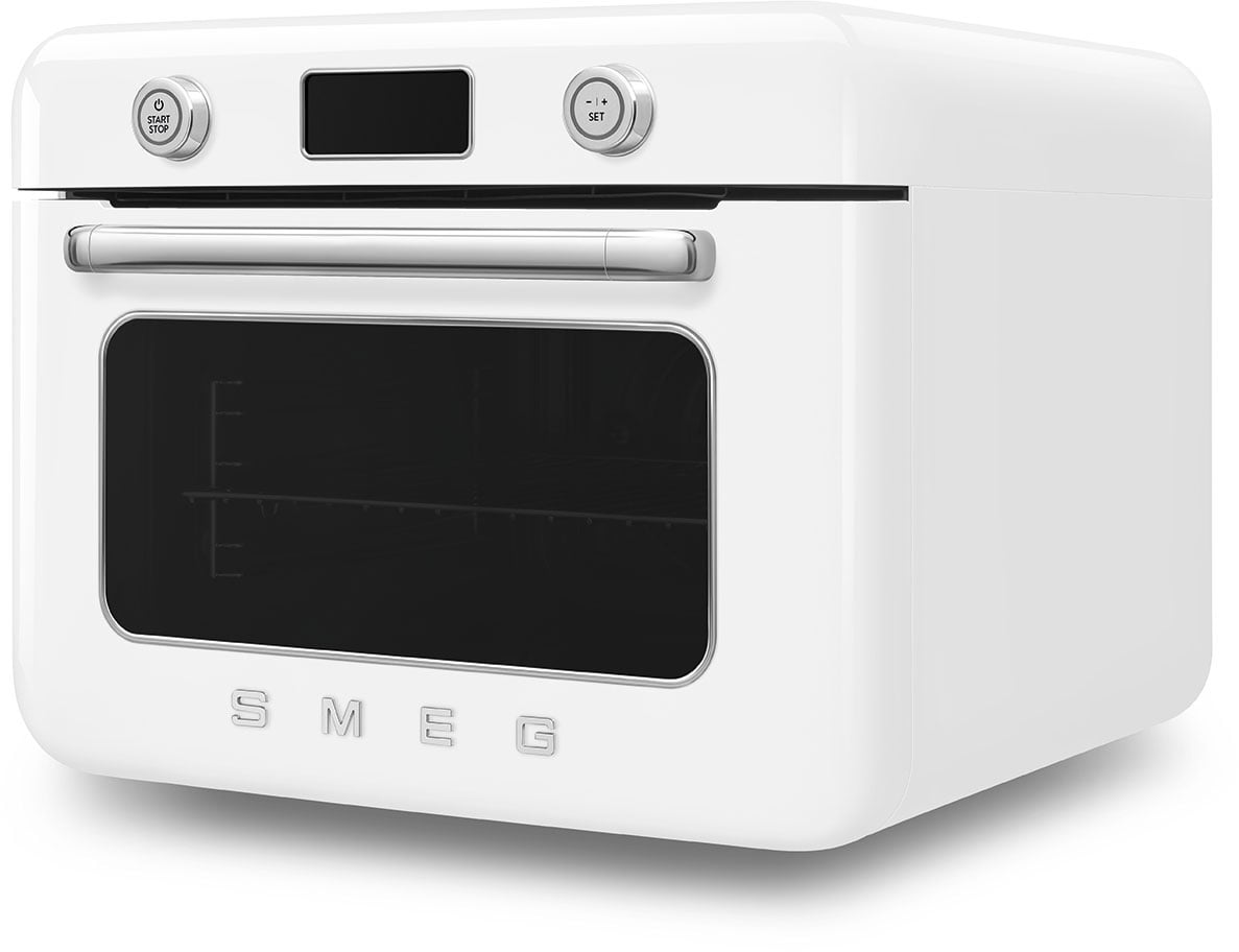 Smeg 50's Style Benchtop Combi Steam Oven White COF01WHAU