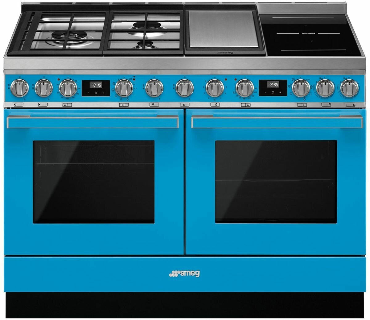 Smeg 120cm Portofino Freestanding Dual Fuel Oven/Stove Turquese CPF120IGMPTA