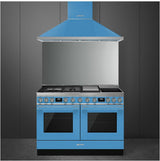 Smeg 120cm Portofino Freestanding Dual Fuel Oven/Stove Turquese CPF120IGMPTA