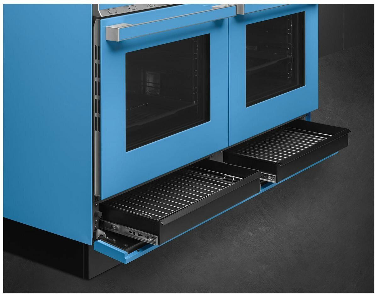 Smeg 120cm Portofino Freestanding Dual Fuel Oven/Stove Turquese CPF120IGMPTA