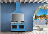 Smeg 120cm Portofino Freestanding Dual Fuel Oven/Stove Turquese CPF120IGMPTA