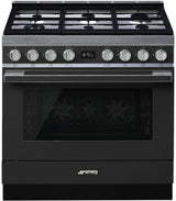 Smeg 90cm Portofino Freestanding Dual Fuel Oven/Stove Anthracite CPF9GPANA