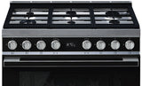 Smeg 90cm Portofino Freestanding Dual Fuel Oven/Stove Black CPF9GPBLA
