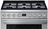 Smeg 90cm Portofino Freestanding Dual Fuel Oven/Stove Stainless Steel CPF9GPXA