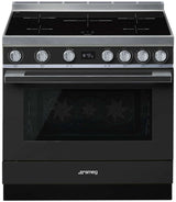 Smeg 90cm Portofino Freestanding Electric Oven/Stove Anthracite CPF9IPAN