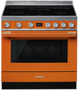 Smeg 90cm Portofino Freestanding Electric Oven/Stove Burnt Orange CPF9IPOR
