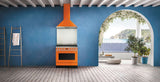 Smeg 90cm Portofino Freestanding Electric Oven/Stove Burnt Orange CPF9IPOR