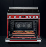 Smeg 90cm Portofino Freestanding Electric Oven/Stove Red CPF9IPR
