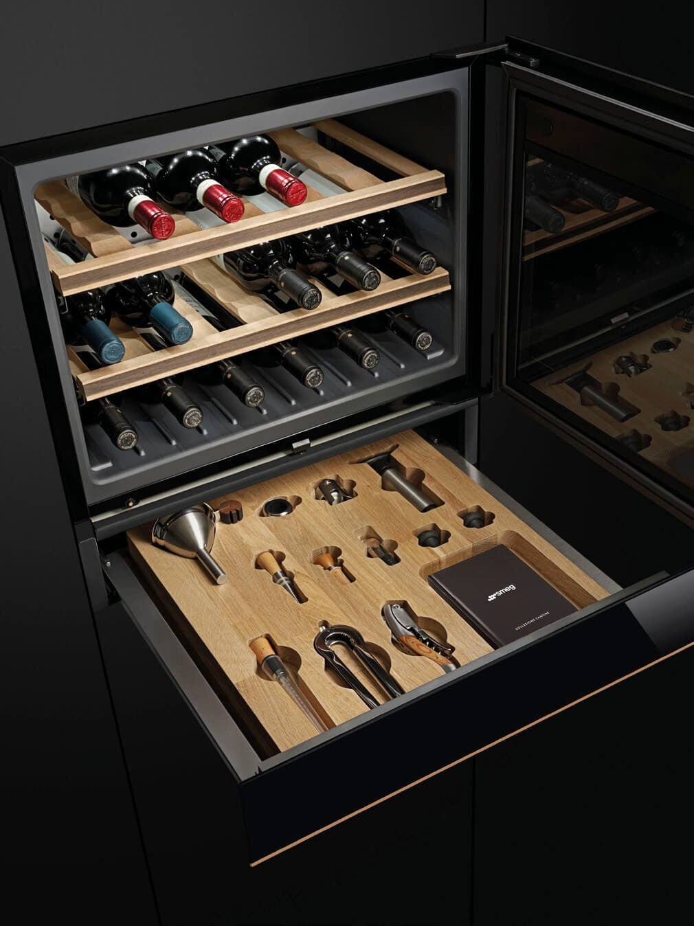 Smeg 15cm Dolce Stil Novo Sommelier Drawer Copper Trim CPS615NR