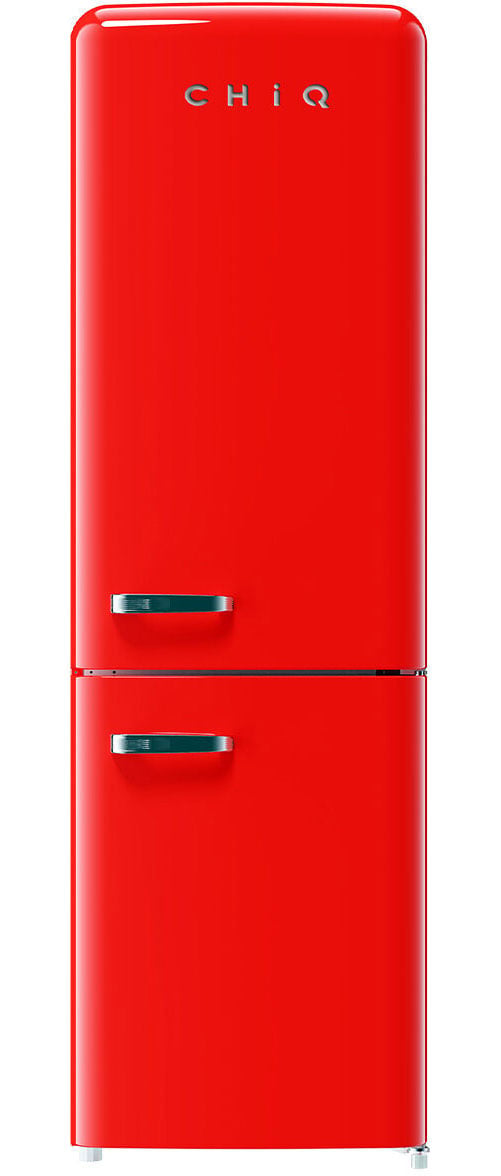 CHiQ 231L Retro Bottom Mount Refrigerator Red CRBM228NR3 | Greater Sydney Only