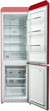 CHiQ 231L Retro Bottom Mount Refrigerator Red CRBM228NR3 | Greater Sydney Only
