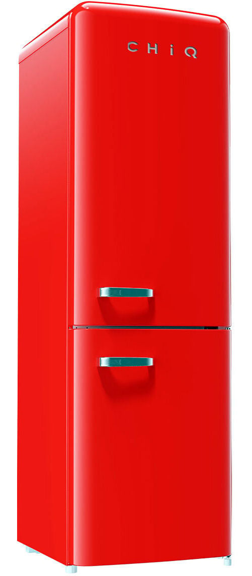 CHiQ 231L Retro Bottom Mount Refrigerator Red CRBM228NR3 | Greater Sydney Only