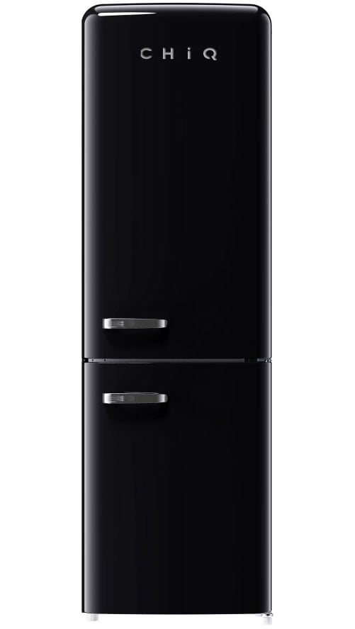 CHiQ 231L Retro Bottom Mount Refrigerator Black CRBM229NB3 | Greater Sydney Only