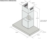 Chef 90cm Canopy Rangehood Black CRC914DB