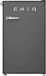 CHiQ 90L Retro Black Bar Refrigerator CRSR090DB1