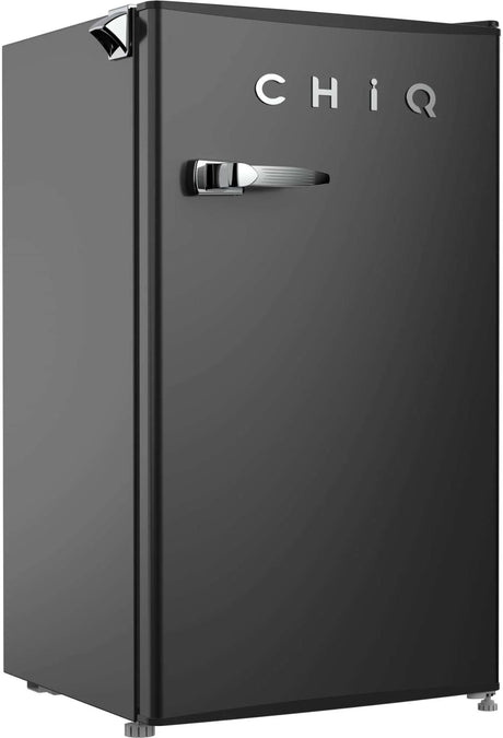 CHiQ 90L Retro Black Bar Refrigerator CRSR090DB1