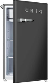 CHiQ 90L Retro Black Bar Refrigerator CRSR090DB1