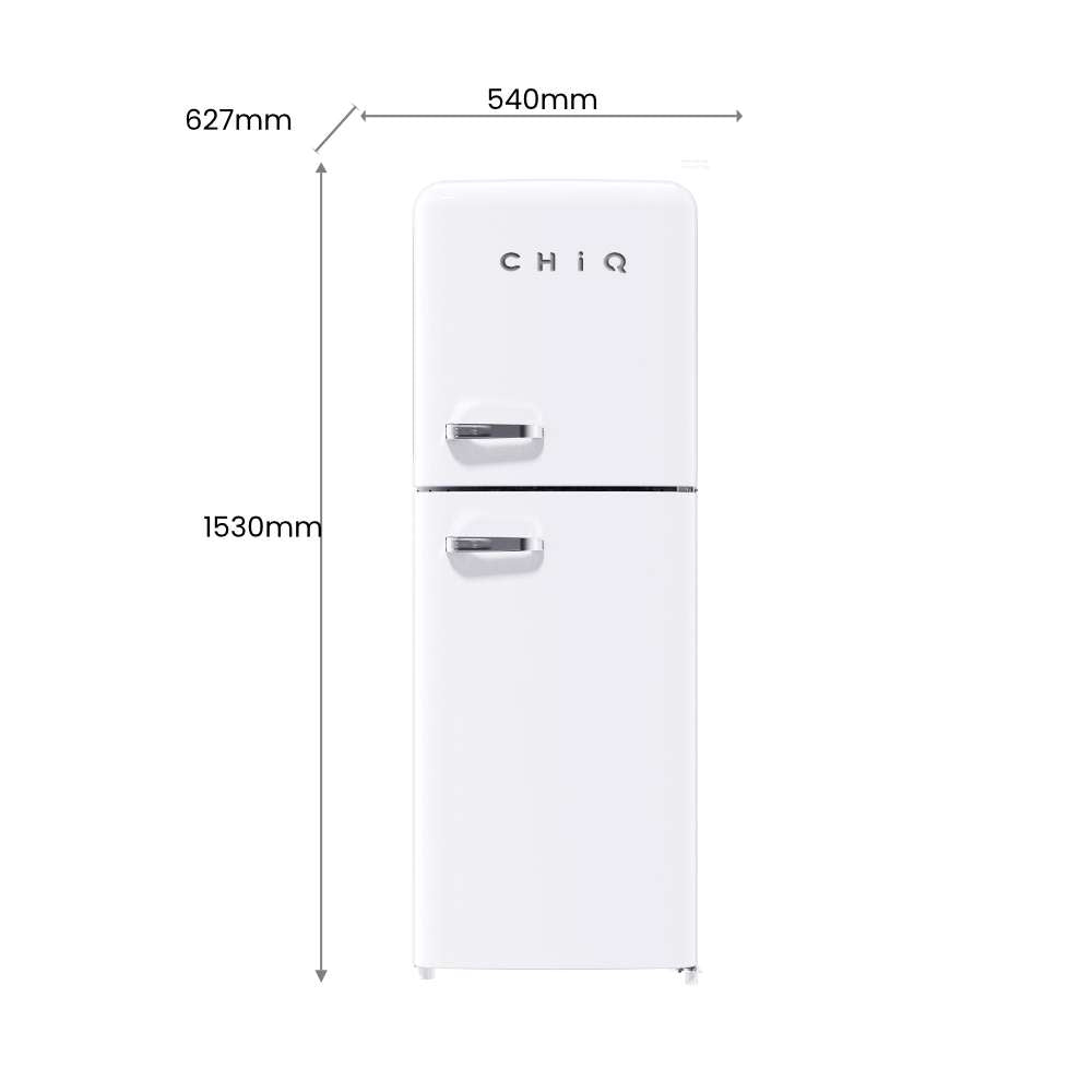 CHiQ 202L Retro Top Mount White Refrigerator CRTM196NW | Greater Sydney Only