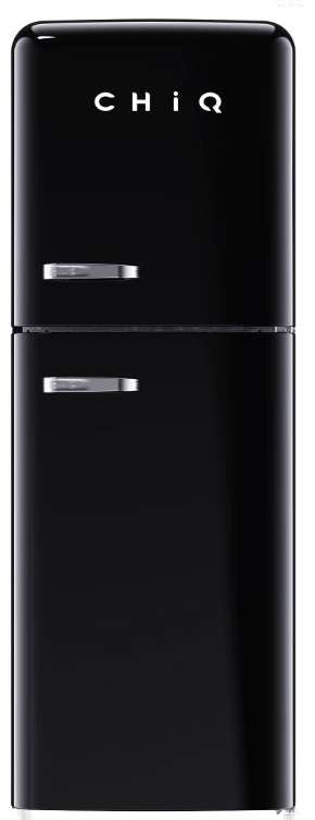 CHiQ 202L Retro Top Mount Black Refrigerator CRTM198NB | Greater Sydney Only