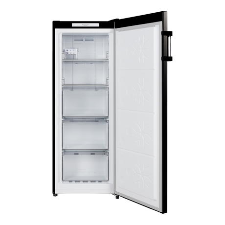 CHiQ 166L Hybrid Fridge Freezer Black Steel CSH164NBS5