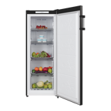CHiQ 166L Hybrid Fridge Freezer Black Steel CSH164NBS5