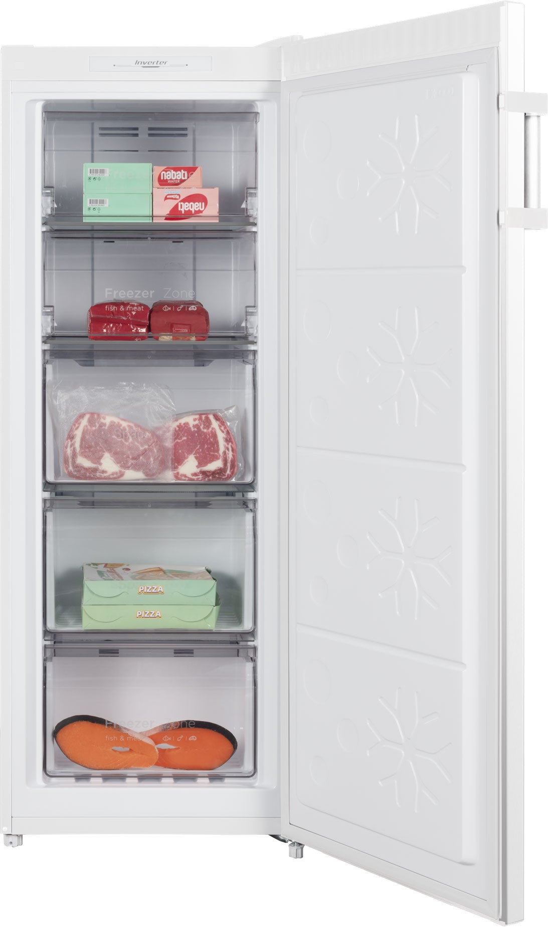 CHiQ 166L Hybrid Fridge Freezer White CSH166NW5 | Greater Sydney Only