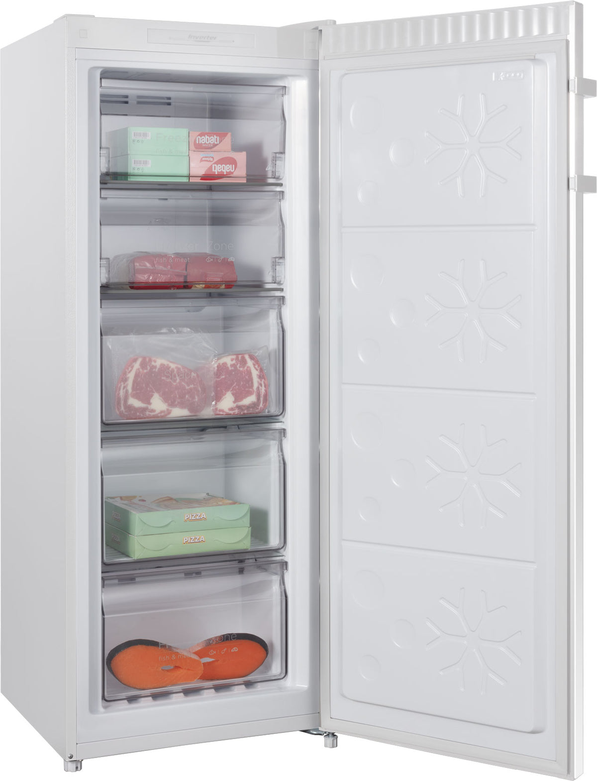 CHiQ 166L Hybrid Fridge Freezer White CSH166NW5 | Greater Sydney Only