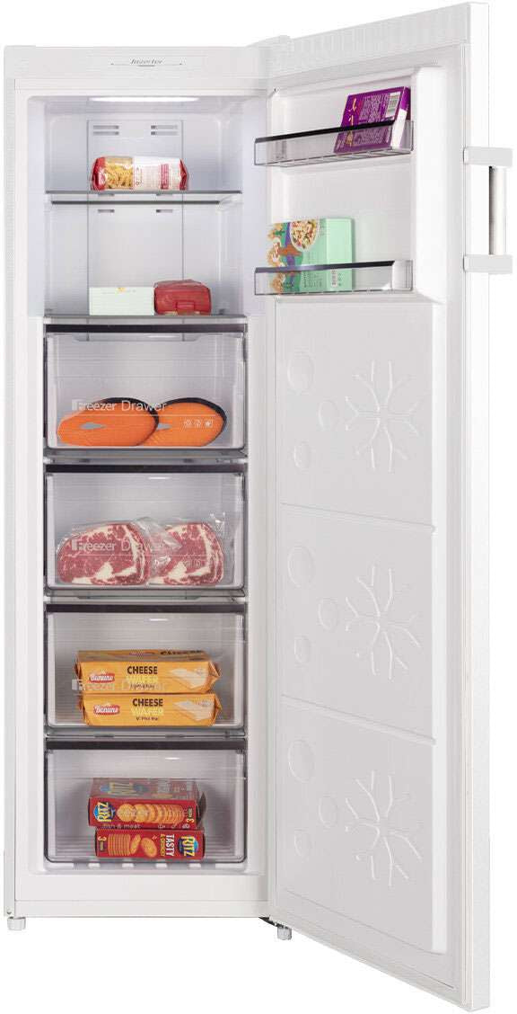 CHiQ 206L Hybrid Upright Freezer White CSH206NW | Greater Sydney Only