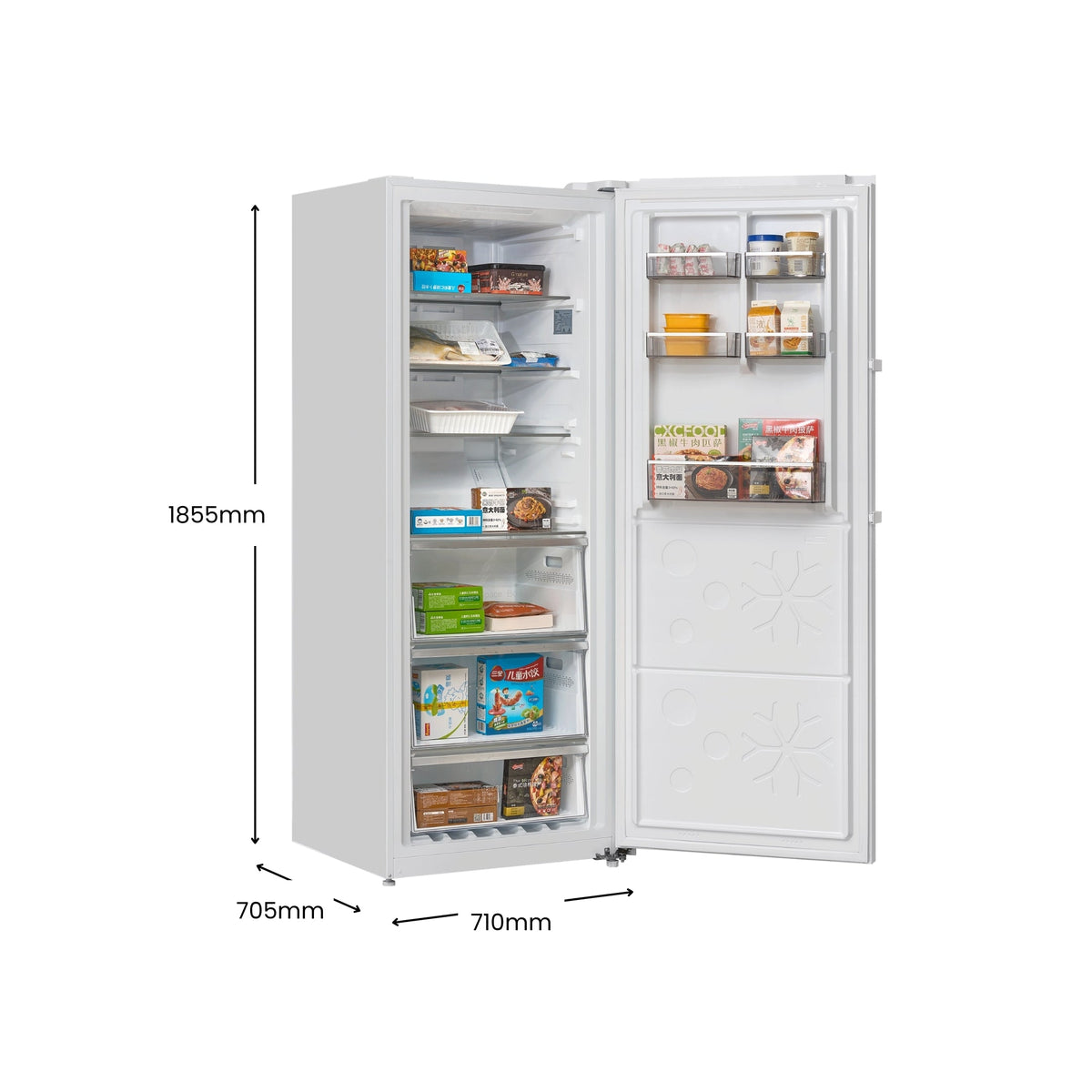 CHiQ 380L Hybrid Fridge Freezer CSH380NWR5