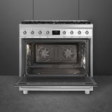 Smeg 90cm 129L Dual Fuel Freestanding Oven/Stove CSP9GMXA2