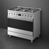 Smeg 90cm 129L Dual Fuel Freestanding Oven/Stove CSP9GMXA2