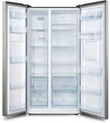 CHiQ 559L Side by Side Refrigerator Silver CSS557NSD4E | Greater Sydney Only