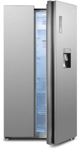 CHiQ 559L Side by Side Refrigerator Silver CSS557NSD4E | Greater Sydney Only