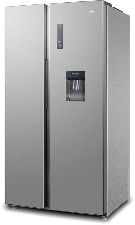 CHiQ 559L Side by Side Refrigerator Silver CSS557NSD4E | Greater Sydney Only