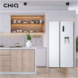 CHiQ 559L Side by Side Refrigerator White CSS559NWD4E | Greater Sydney Only