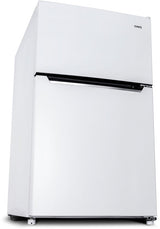 CHiQ 86L White Two Door Bar Fridge CTM086DW