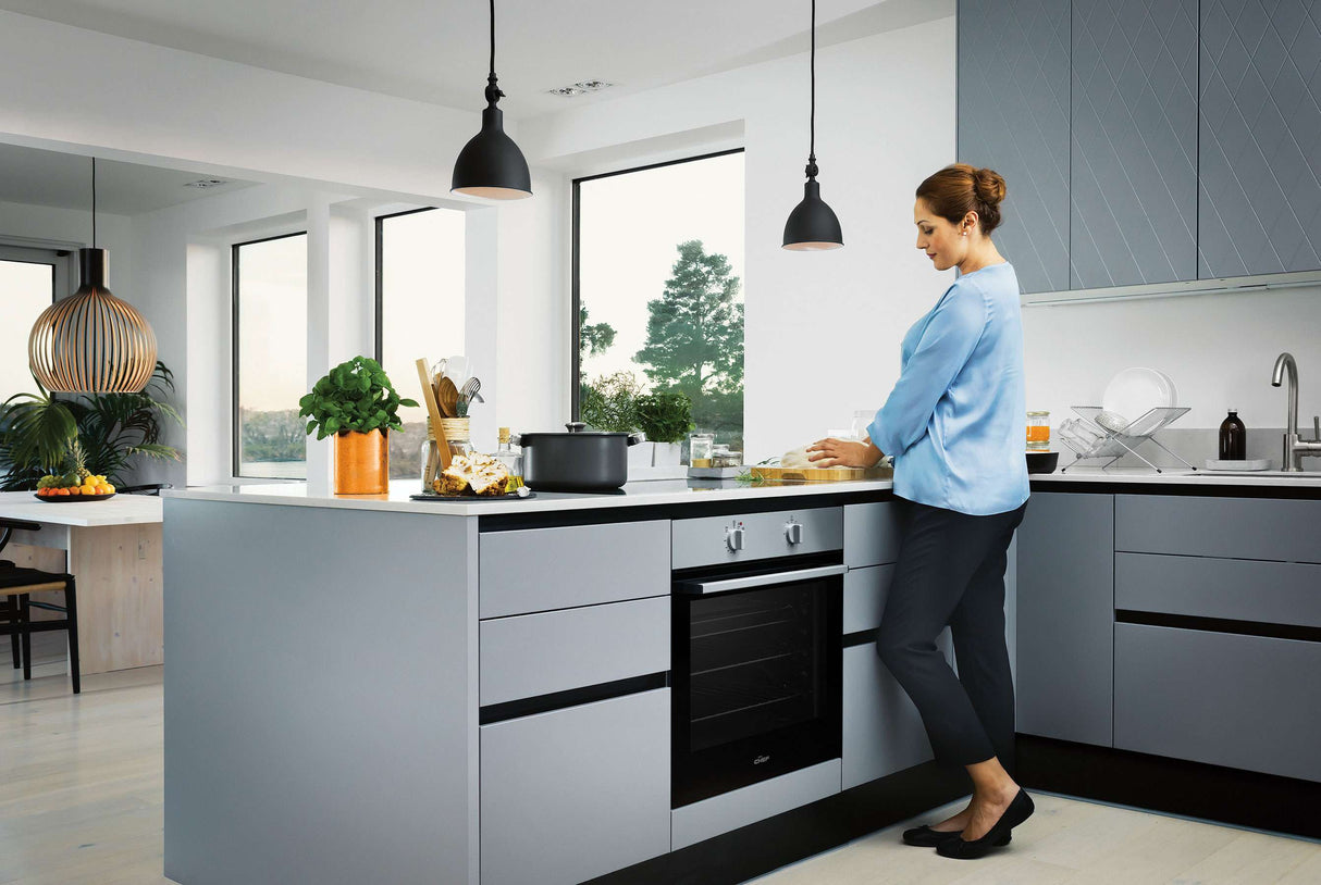 Chef 60cm Multifunction Electric Built-In Wall Oven CVE612SB