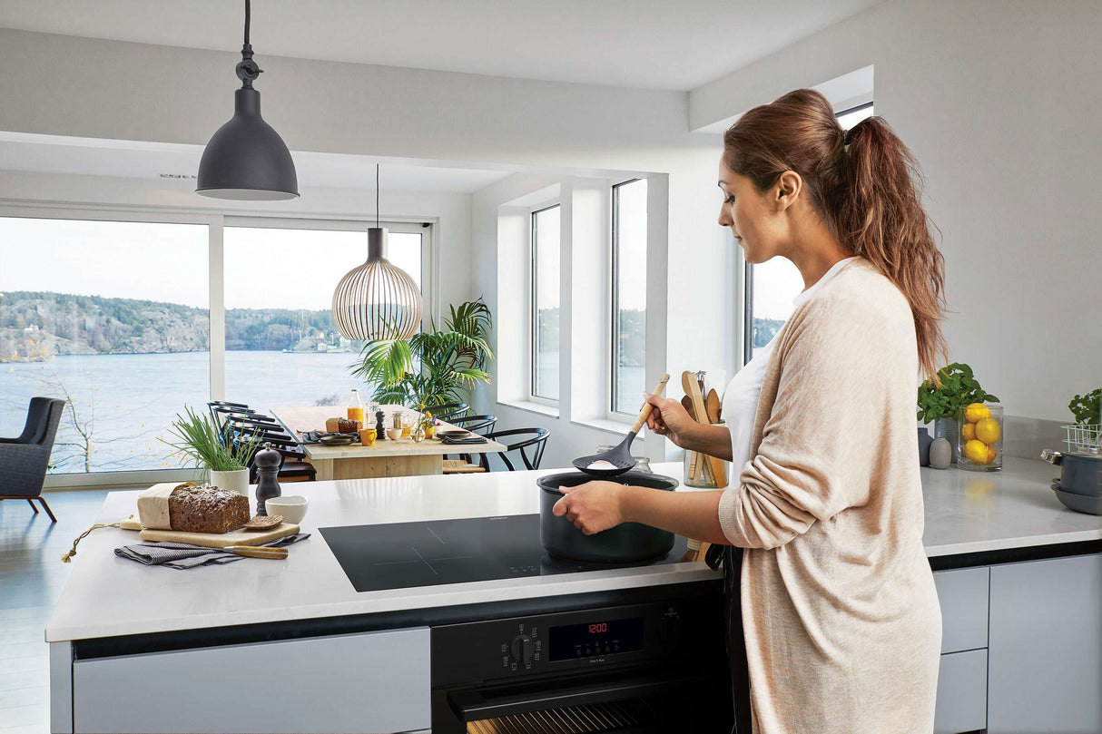 Chef 60cm Multifunction Electric Built-In Wall Oven Black CVEP614DB
