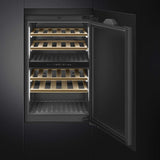 Smeg 88cm 40 Bottles Universale Built-in Wine Cooler Black CVI040BE
