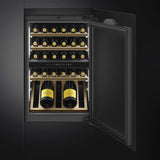 Smeg 88cm 40 Bottles Universale Built-in Wine Cooler Black CVI040BE