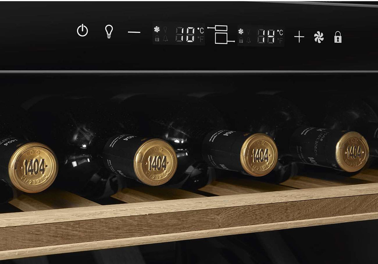 Smeg 88cm 40 Bottles Universale Built-in Wine Cooler Black CVI040BE