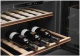 Smeg 45cm 21 Bottles Linea Compact Wine Cooler Black CVI121B3