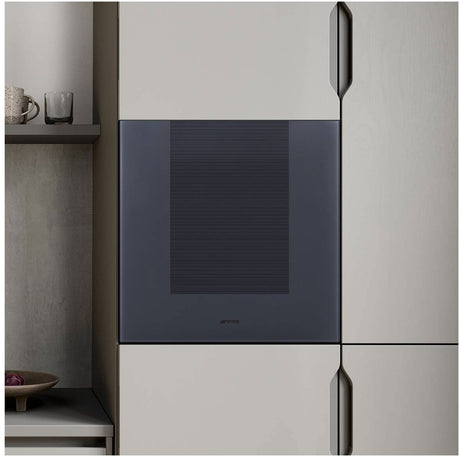 Smeg 60cm 29 Bottles Linea Wine Cooler Neptune Grey CVI129G