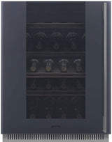 Smeg 82cm 38 Bottles Linea Built-in Wine Cooler Neptune Grey CVI138LG