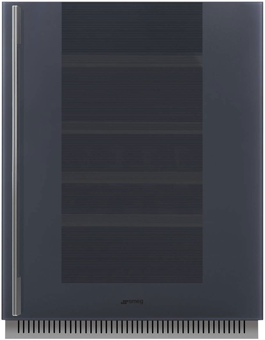 Smeg 82cm 38 Bottles Linea Built-in Wine Cooler Neptune Grey CVI138RG
