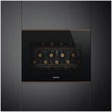 Smeg 45cm 21 Bottles Dolce Stil Novo Compact Wine Cooler Neptune Grey CVI621NR3